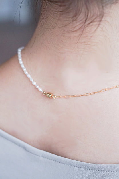 Urara Necklace 50cm - Plum (Magenta)