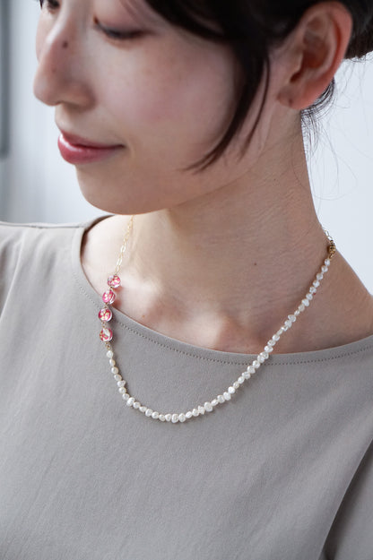 Urara Necklace 50cm - Plum (Magenta)