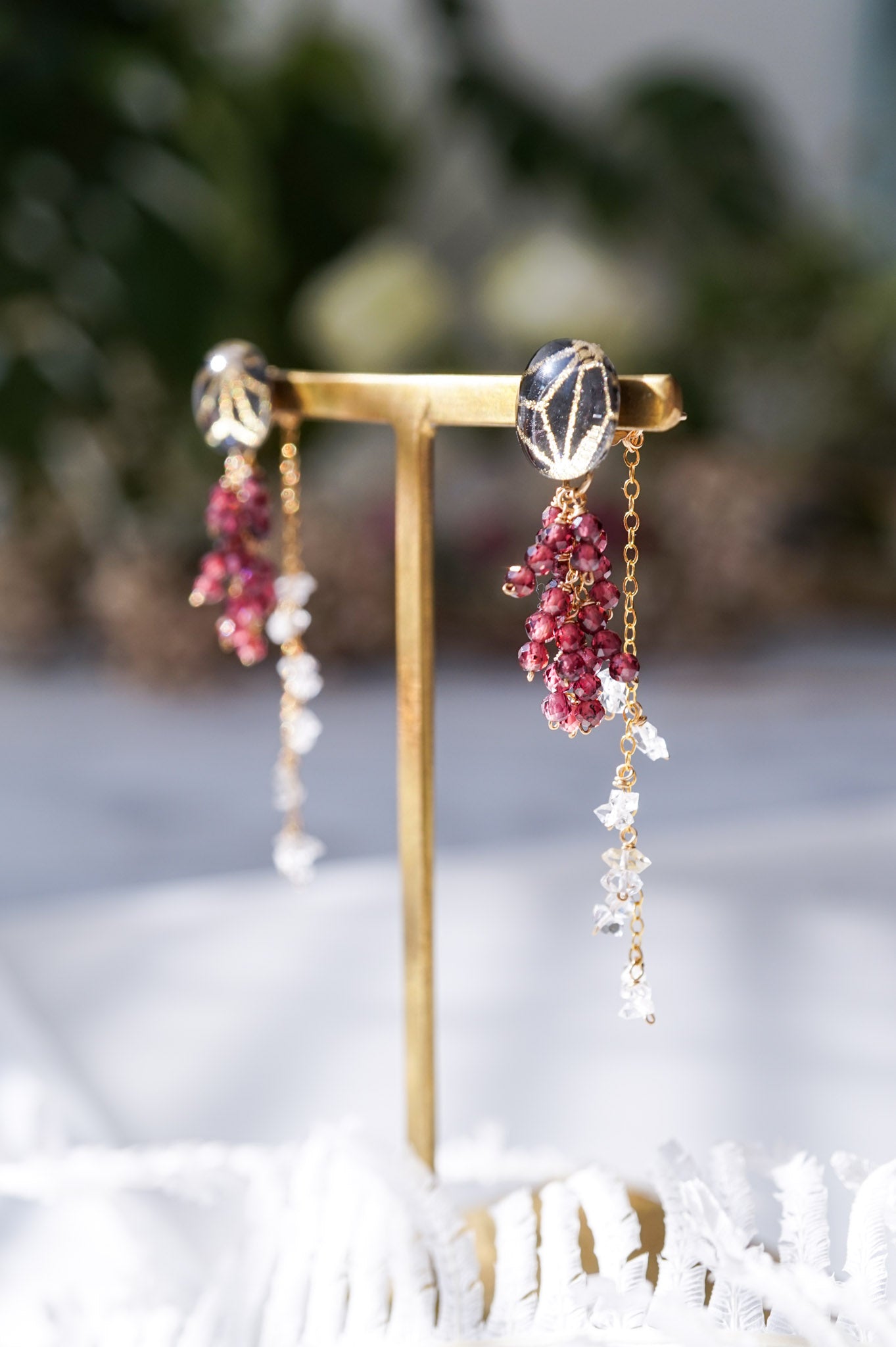 Koyuki earrings - Asanoha