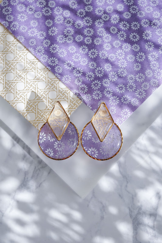 Set of diamond earrings - Shion -