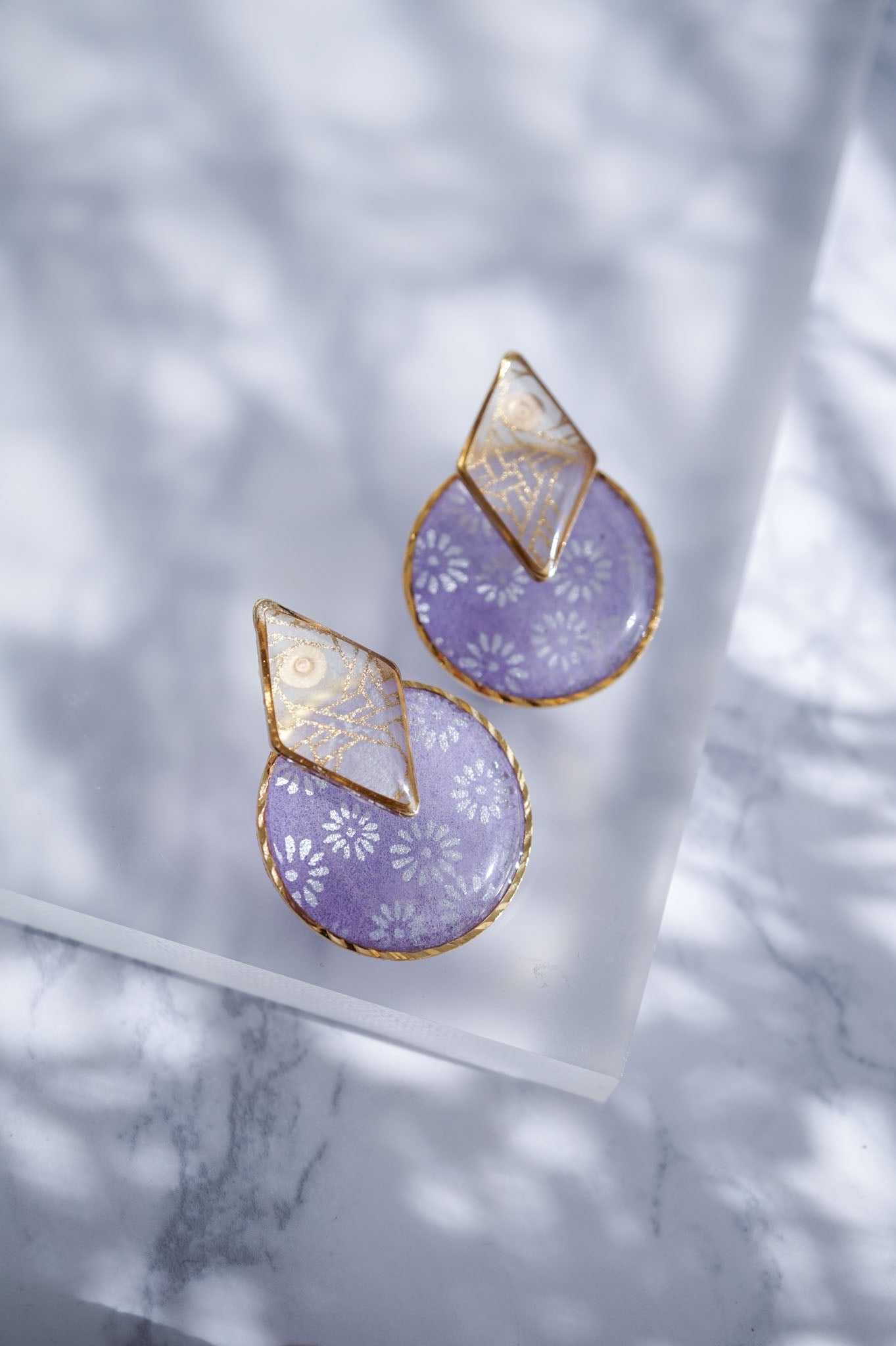 Set of diamond earrings - Shion -
