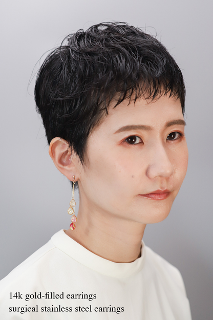 Shigure Earrings #4 - Red