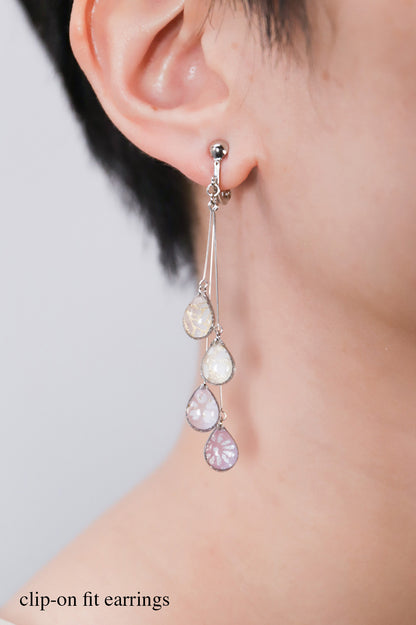 Shigure Earrings #4 - Purple