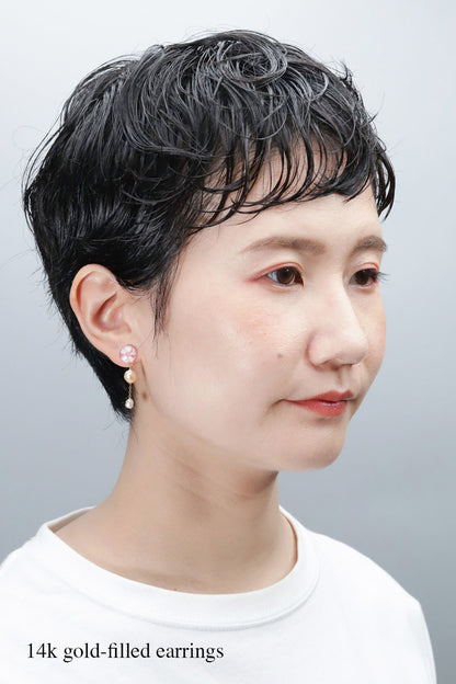 Koharu Earrings -Small Cherry Blossoms (Pink)-