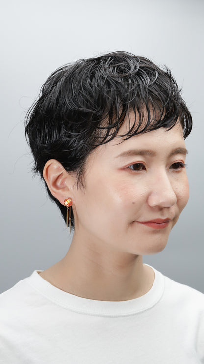 Icicle Earrings - Five-Line Grid