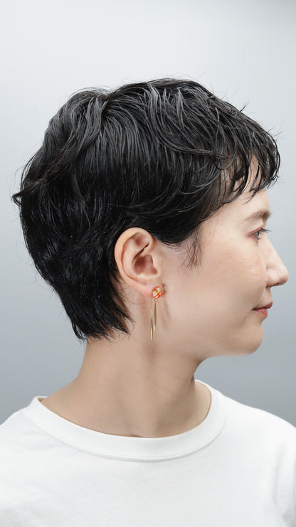 Icicle Earrings - Five-Line Grid