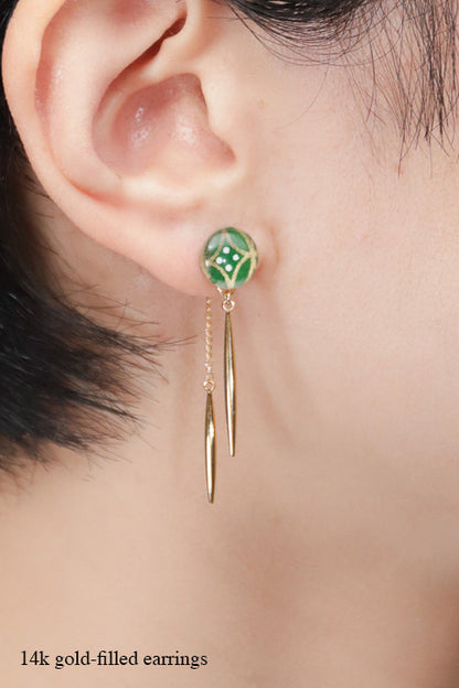 Icicle earrings - Shippou Tsunagi