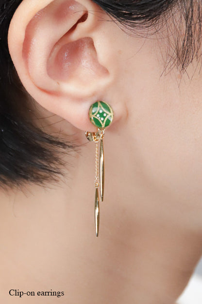 Icicle earrings - Shippou Tsunagi
