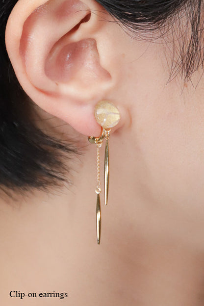 Icicle Earrings - Hemp Leaf