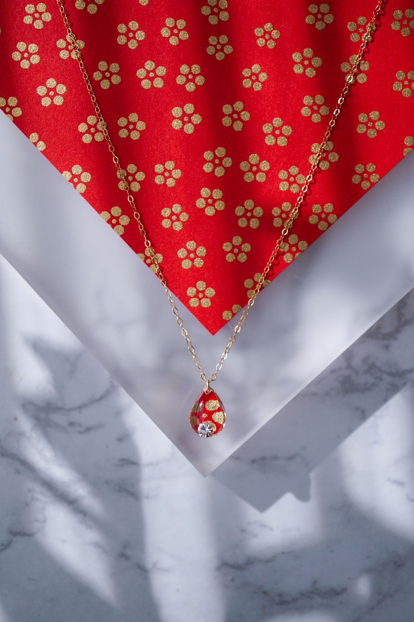 Morning dew necklace - star plum blossom